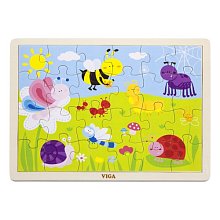 Dřevěné puzzle - Louka