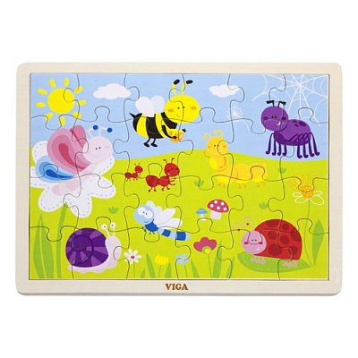 Dřevěné puzzle - Louka