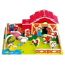 Dřevěné puzzle - Malá farma