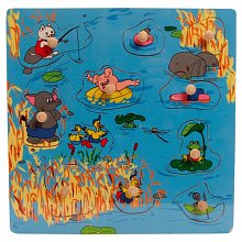 Dřevěné puzzle s úchyty - Léto