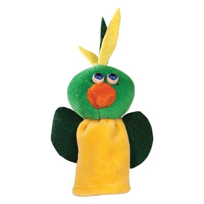 Maňásek plyšový 7 cm - Papoušek malý