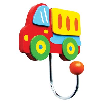 Dřevěný dětský věšák - Nákladní auto