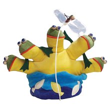 Maňásek plyšový 22 cm - Jezírko se žábami