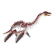 Dřevěné 3D puzzle - Plesiosaurus barevný