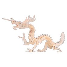 Dřevěné 3D puzzle - Drak