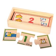 Dřevěné počítací puzzle