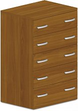 Komoda zásuvková 80x60x145cm - Buk bílý