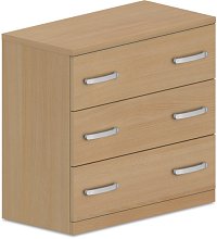 Komoda zásuvková 80x40x75cm - Buk bílý