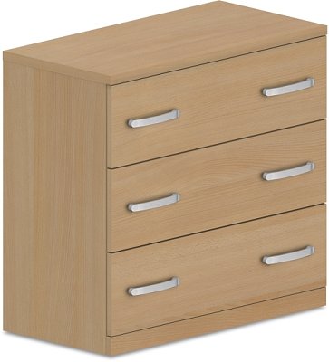 Komoda zásuvková 80x40x75cm - Buk bílý