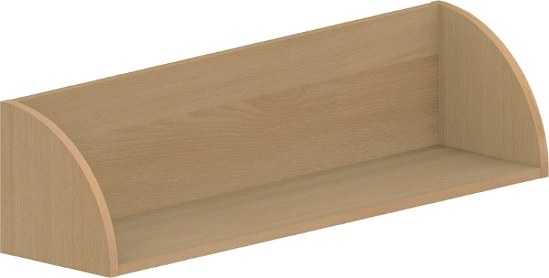 Závěsná police 100x25x25cm - Javor