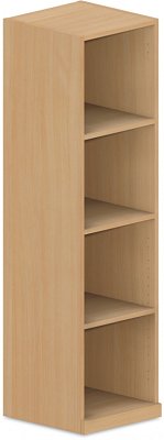 Policová skříň 40x40x145cm - Buk bílý