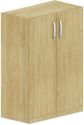 Policová skříň, dvířka 80x42x110cm - Buk bílý