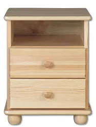 Noční stolek z masivní borovice 42x35x55cm - SUROVA