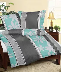 Povlečení krep - 140/200 + 70/90 - 337 Tyrkysová