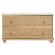 Komoda zásuvková z masivní borovice - ATYP - S 118x V 51x G47 cm - pouze 2 šuflata
