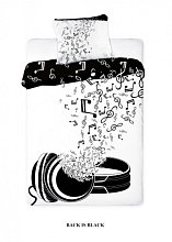 Bavlněné povlečení 140x200 + 70x90 - MUSIC