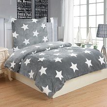 Povlečení mikrovlákno - Stars grey