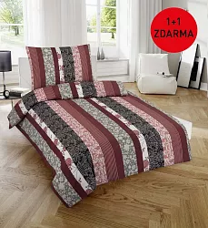 Bavlněné povlečení 140x200 + 70x90 - Luisa - 1+1 ZDARMA