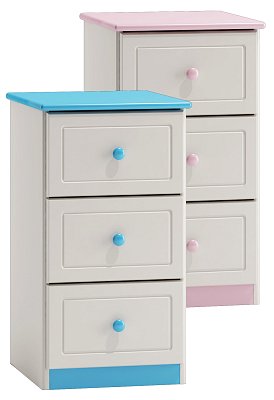 Komoda zásuvková z masivní borovice 40x47x75cm - Bílá