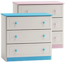 Komoda zásuvková z masivní borovice 80x47x75cm - Bílá