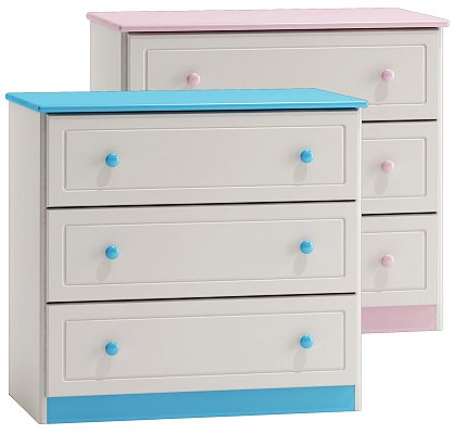 Komoda zásuvková z masivní borovice 80x47x75cm - Bílá