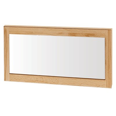 Zrcadlo obdélníkové 127x66cm - Buk přírodní