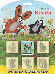 Velká dřevěná razítka - Krtek a kalhotky 5 + 1 různé motivy