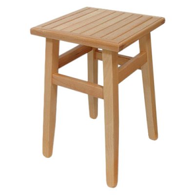 Dřevěný taburet v.45cm - Ořech