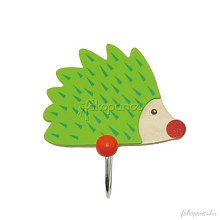 Dřevěný dětský věšák - Ježek