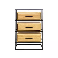 Komoda kombinovaná z masivního přírodního dubu 70x42x100cm - Dub medový