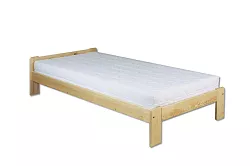 Postel z masivní borovice, jednolůžko 100x200cm - Šedá