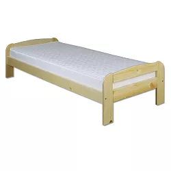 Postel z masivní borovice, jednolůžko 80x200cm - Šedá