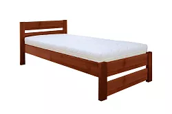 Postel z masivního buku, jednolůžko 100x200cm - Buk-bělený