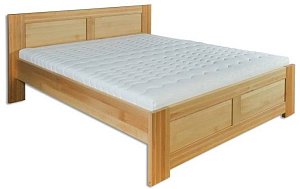Postel z masivního buku, dvoulůžko 160x200cm - Buk-bělený