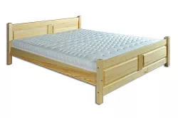 Postel z masivní borovice, jednolůžko 120x200cm - Šedá