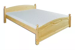 Postel z masivní borovice, dvoulůžko 180x200cm - Olše - DOPRODEJ