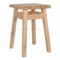 Dřevěný taburet v.45cm - Borovice