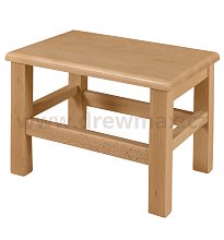Dřevěná stolička v.26cm - Surová