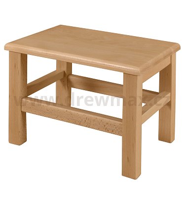 Dřevěná stolička v.26cm - Surová
