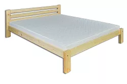 Postel z masivní borovice, dvoulůžko 160x200cm - Surová