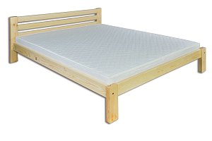 Postel z masivní borovice, dvoulůžko 160x200cm - Surová