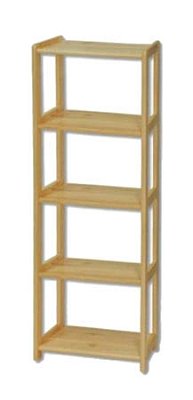 Regál z masivní borovice RG123 š.70xv.150xhl.30cm - Borovice