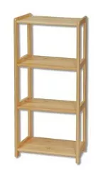 Regál z masivní borovice RG124 š.80xv.106xhl.30cm - Šedá