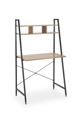 Psací stůl Narvik 84x46x142cm - Černá/dub sonoma