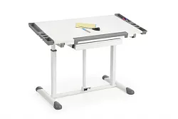 Psací stůl rostoucí a polohovatelný 113x60x61-87cm - Bílá 