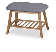 Dřevěný botník/lavička 60x30x44cm - Přírodní 