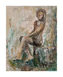 Vysedávající - 89x113 cm