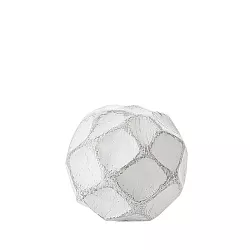 Dekorační koule 9x9cm - Bílá 