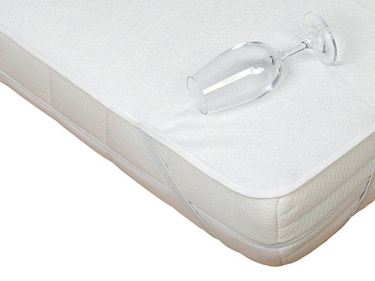 Matracový chránič s PU 90x200cm - Bílá