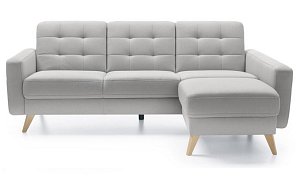 NAPPA rohová sedací souprava 222x156x87 - Šedá